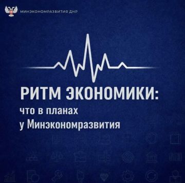 Ритм экономики: что в планах у Минэкономразвития ДНР