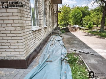 Рабочая группа Амурской области проверила ход ремонта Кутейниковского детсада Амвросиевского округа