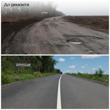 В Амвросиевском округе завершен крупный дорожный проект