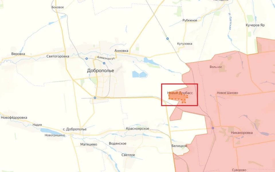 Бойцами группировки войск «Центр» освобожден населённый пункт Новый Донбасс ДНР