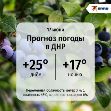 В ДНР в среду ожидается теплый день с легкой облачностью