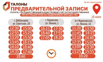 Актуальное наличие талонов в настоящий момент в разных отделениях МФЦ