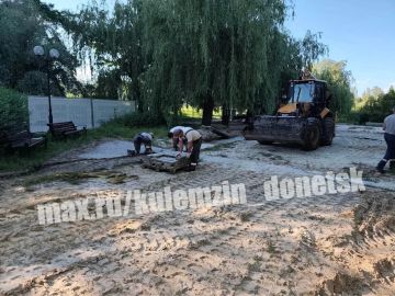 Алексей Кулемзин: На участке улицы Набережная — от проспекта Мира до бульвара Шевченко — начались ремонтные работы