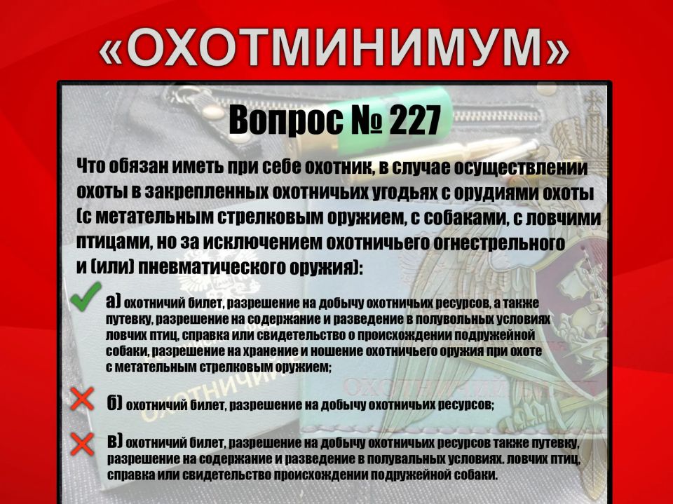 #Охотминимум #Охотминимум