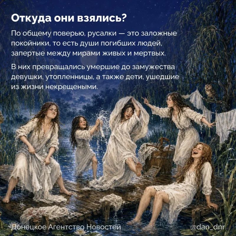 Если при слове «русалка» вы представляете диснеевскую принцессу с огненными волосами и рыбьим хвостом или бронзовую статую в Копенгагене, на родине сказочника Андерсена, то славянская мифология готова вас удивить Если при слове «русалка» вы представляете диснеевскую принцессу с огненными волосами и рыбьим хвостом или бронзовую статую в Копенгагене, на родине сказочника Андерсена, то славянская мифология готова вас удивить