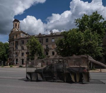 Уничтоженная техника ВСУ в Дружковке, временно оккупированной украинскими войсками