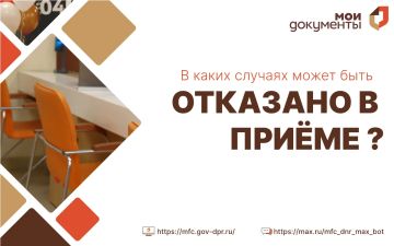 Причины отказа в приёме в МФЦ ДНР