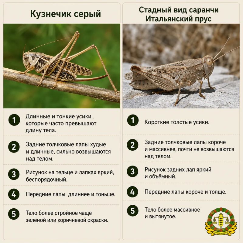 Усы, лапы и голова. В ДНР появились кузнечики или саранча?