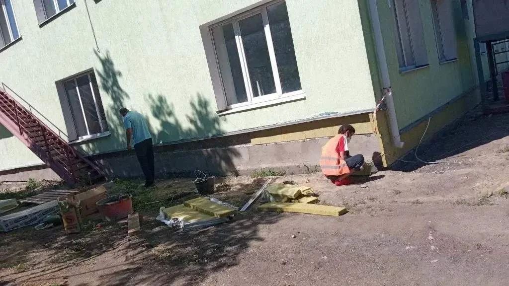 Нижегородские специалисты продолжают восстановление детсада «Дюймовочка» в с. Бердянское Нижегородские специалисты продолжают восстановление детсада «Дюймовочка» в с. Бердянское