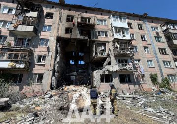 Многоквартирный дом обрушился в Горловке из-за атаки БПЛА, погибли 3 человека