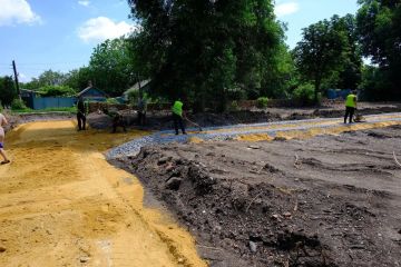 В Иловайске ведется масштабная реконструкция городского парка