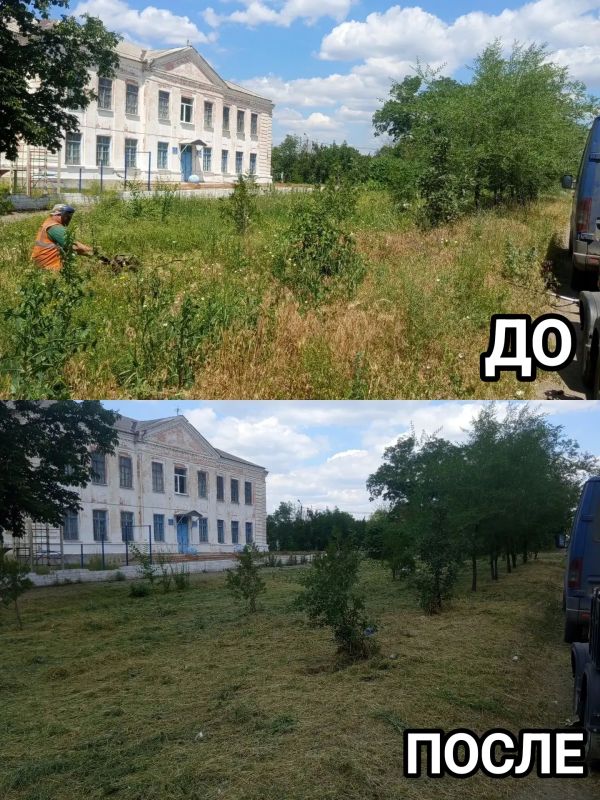 В Старобешевском округе продолжаются работы с сорной растительностью В Старобешевском округе продолжаются работы с сорной растительностью
