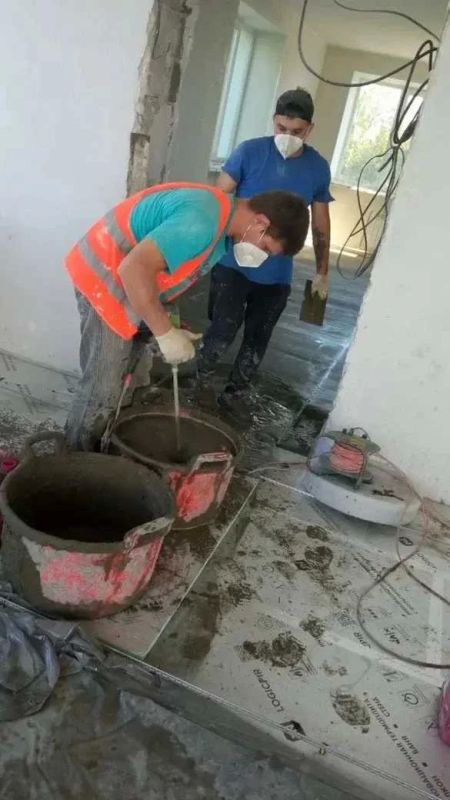 Нижегородские специалисты продолжают восстановление детсада «Дюймовочка» в с. Бердянское Нижегородские специалисты продолжают восстановление детсада «Дюймовочка» в с. Бердянское