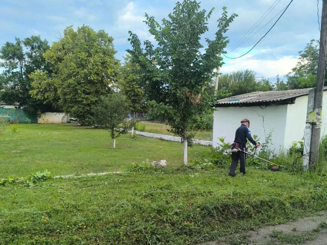 Активисты ТОС «Горное» покосили траву Активисты ТОС «Горное» покосили траву