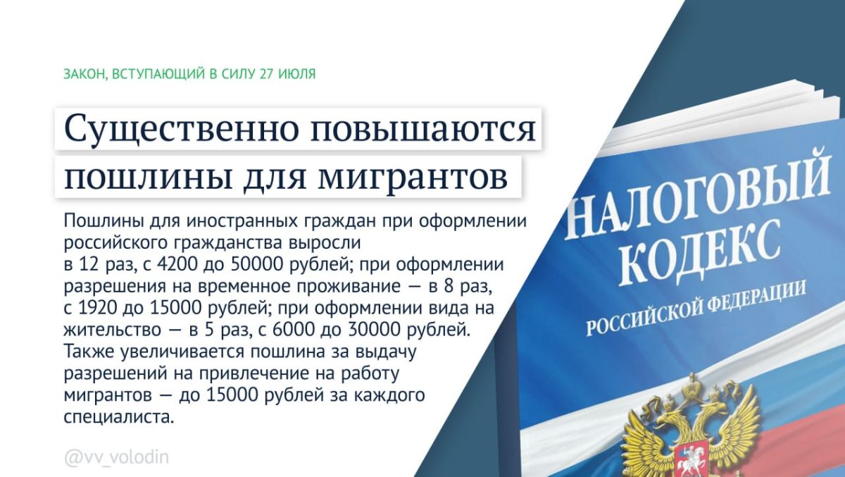 Законы, вступающие в силу в июле Законы, вступающие в силу в июле