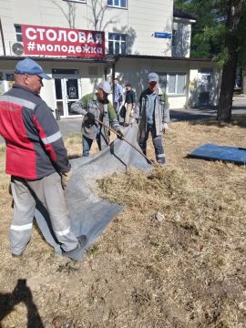 Коммунальщики благоустраивают зеленые зоны