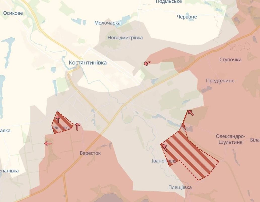 ВС РФ продвинулись на подступах к Константиновке, а также активизировалась на Славянском направлении, — украинские ресурсы