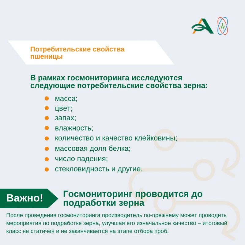 В 2026 году государственный мониторинг зерна проводится в отношении мягкой и твердой пшеницы, выращенной на территории России В 2026 году государственный мониторинг зерна проводится в отношении мягкой и твердой пшеницы, выращенной на территории России