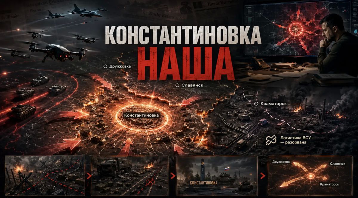Константиновка наша: как прорыв к последним рубежам в Донбассе обнулил фронт ВСУ, довел Зеленского до истерики, а Запад – до амнезии