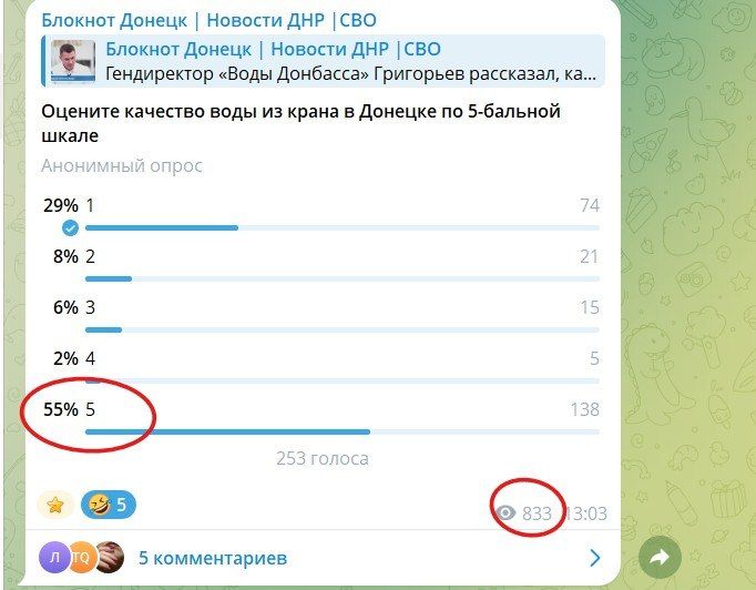 В Донецке внезапно оказалось много людей, довольных водой из крана В Донецке внезапно оказалось много людей, довольных водой из крана