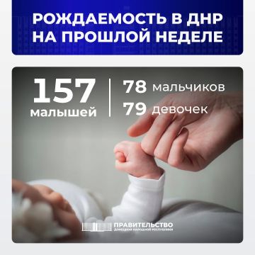Вице-премьер Лариса Толстыкина сообщила о рождаемости в ДНР