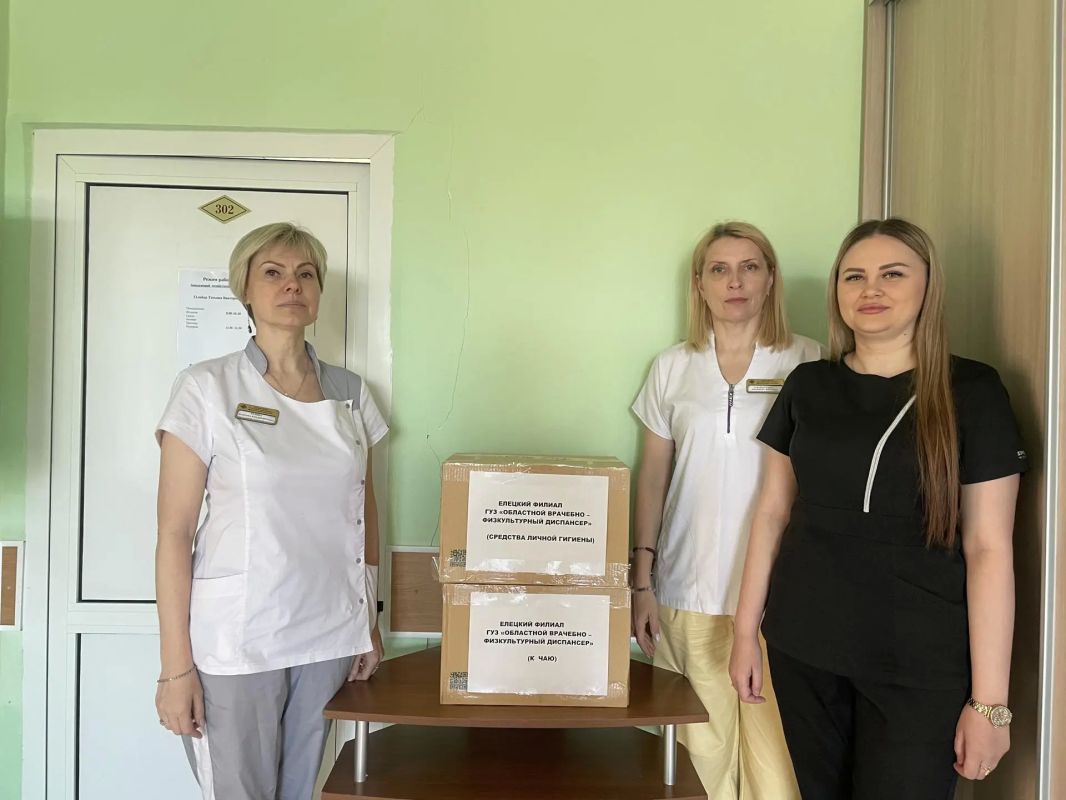 Наталья Великодная: Елецкие медики передали гуманитарную помощь детям-сиротам из Тельмановского округа