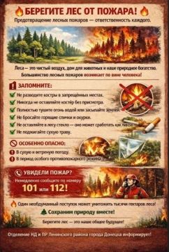 Отделение НД и ПР Ленинского района г.Донецка информирует!