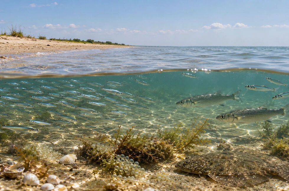 Нерестовый сезон в Азовском море: ученые изучили воспроизводство рыб