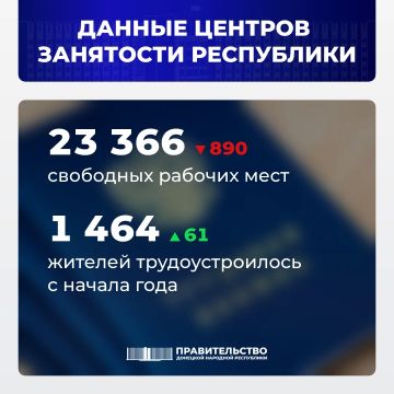 Вице-премьер Лариса Толстыкина сообщила о свободных рабочих местах в ДНР