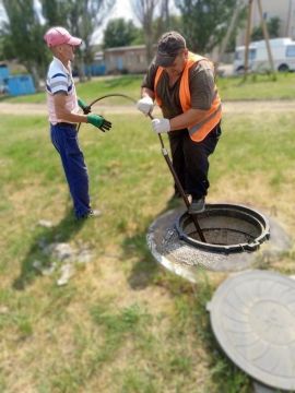Наталья Великодная: В рамках работы штаба по жизнеобеспечению населенных пунктов аварийной службой Тельмановского водоканала