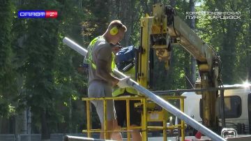 Установка дорожных знаков в Харцызске