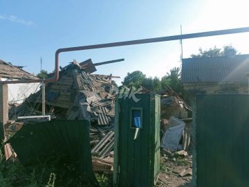Последствия ночного обстрела Горловки