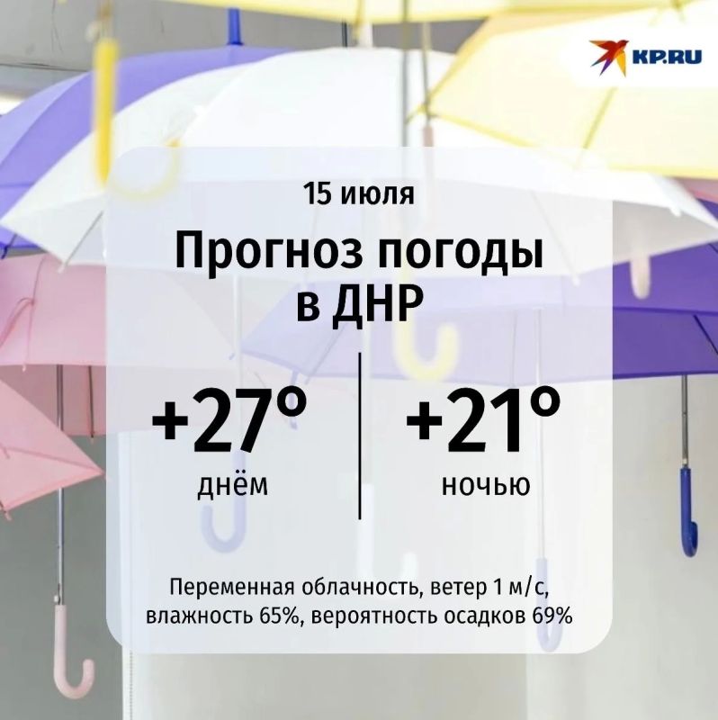 ДНР в среду ждёт тёплый, но немного капризный день