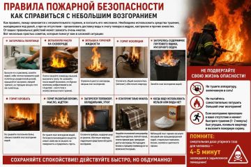 Правила пожарной безопасности: как справиться с небольшим возгоранием?