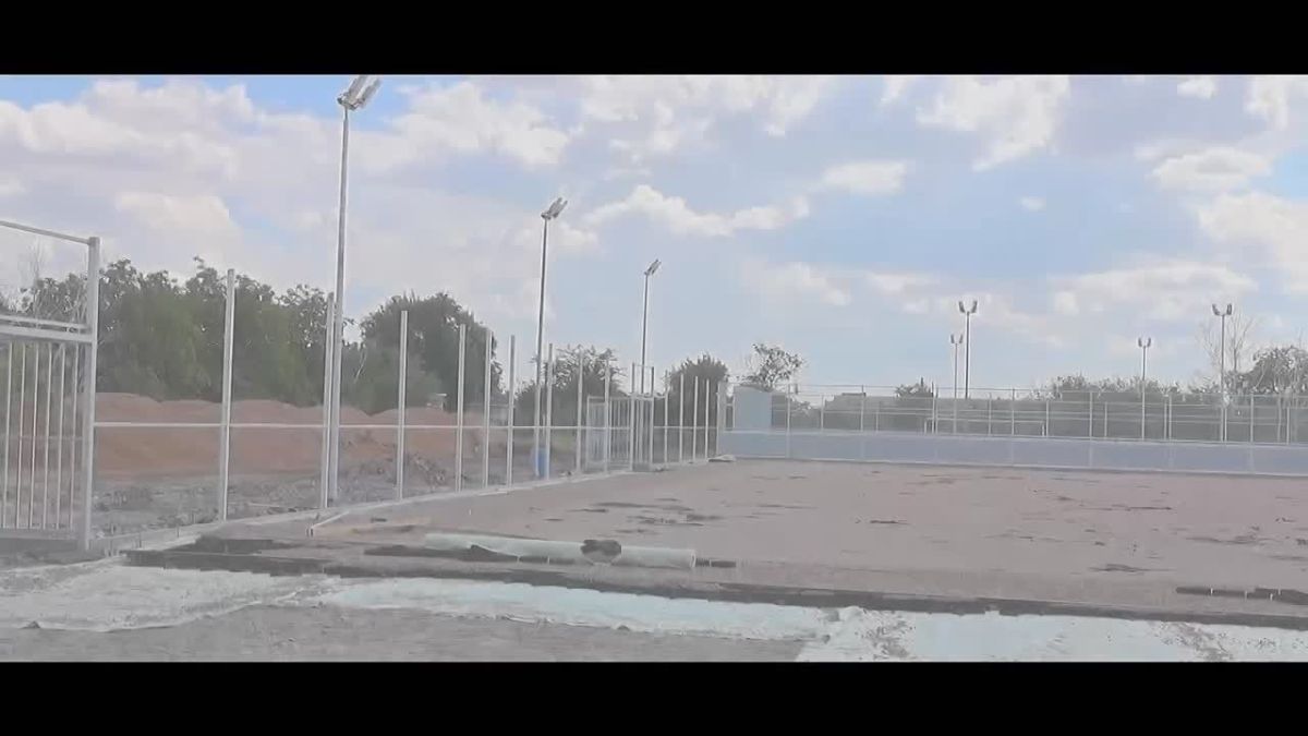 Здоровым быть модно. В городе Комсомольское продолжается возведение физкультурно-оздоровительного комплекса открытого типа