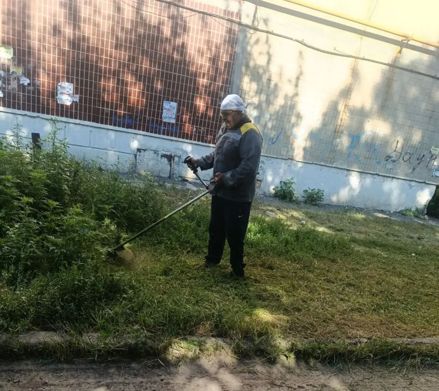 Сегодня, 20 июля, с целью приведения территории в надлежащее санитарное состояние в Кировском внутригородском районе города Макеевки силами Макеевского филиала УНКО «Единый региональный фонд по управлению многоквартирными... Сегодня, 20 июля, с целью приведения территории в надлежащее санитарное состояние в Кировском внутригородском районе города Макеевки силами Макеевского филиала УНКО «Единый региональный фонд по управлению многоквартирными...