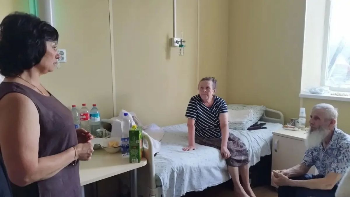 Наталья Великодная: Встретилась с эвакуированными жителями села Гришино (Красноармейское направление)