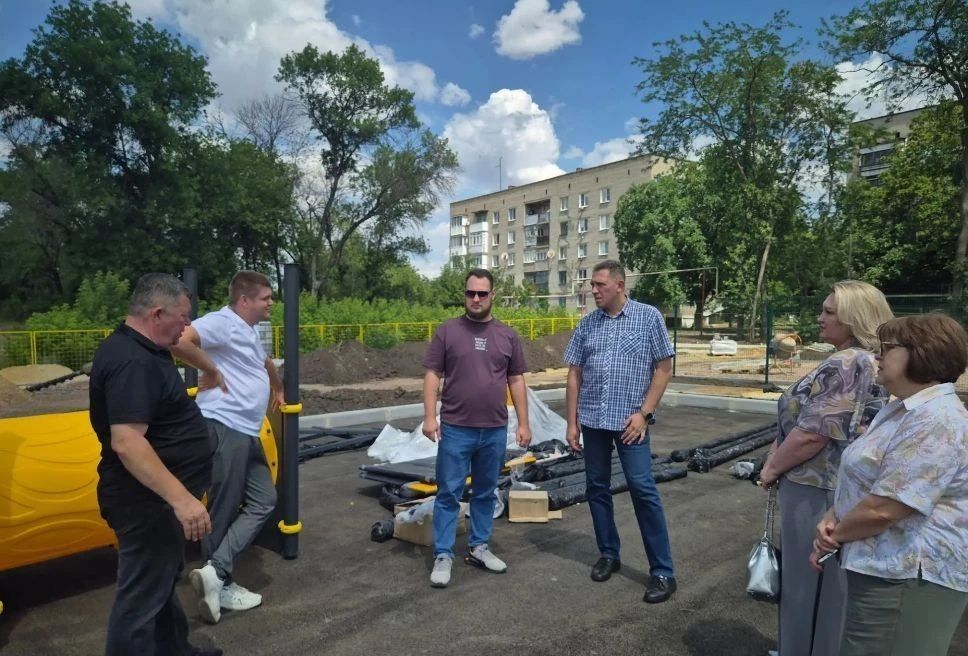 Александр Качанов: Сквер «Семейный» в Докучаевске преображается на глазах
