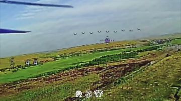 Удар FPV-дрона ВСУ, предположительно, по Т-72Б3А с КАЗ "Арена-М" в районе села Маяк на Добропольском направлении