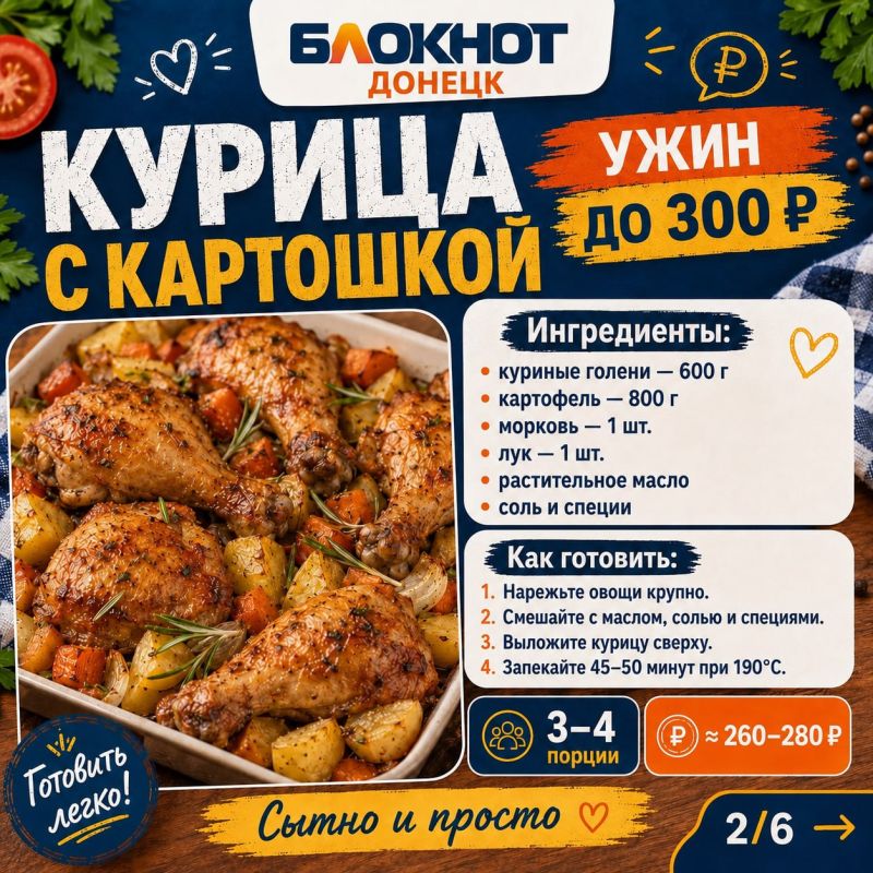 Пять ужинов до 300 рублей. Собрали простые и сытные блюда из доступных продуктов: курица с картошкой, макароны с овощами, тушёная капуста, шакшука и гречка с грибами Пять ужинов до 300 рублей. Собрали простые и сытные блюда из доступных продуктов: курица с картошкой, макароны с овощами, тушёная капуста, шакшука и гречка с грибами