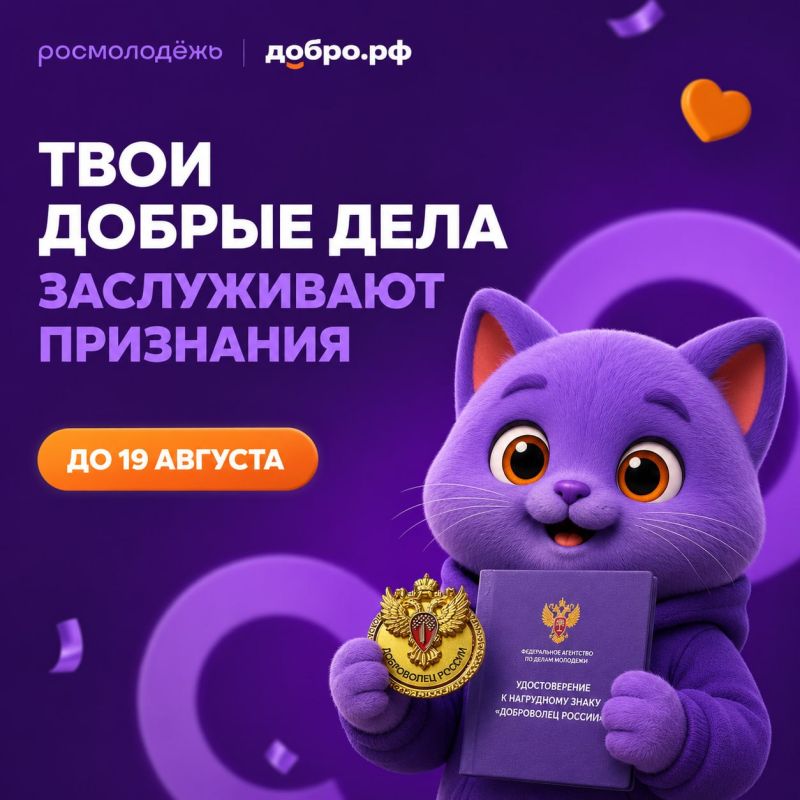 А вы знали, что за волонтерство можно получить государственную награду?