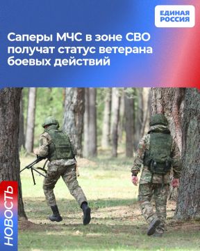 Саперы МЧС в зоне СВО получат статус ветерана боевых действий