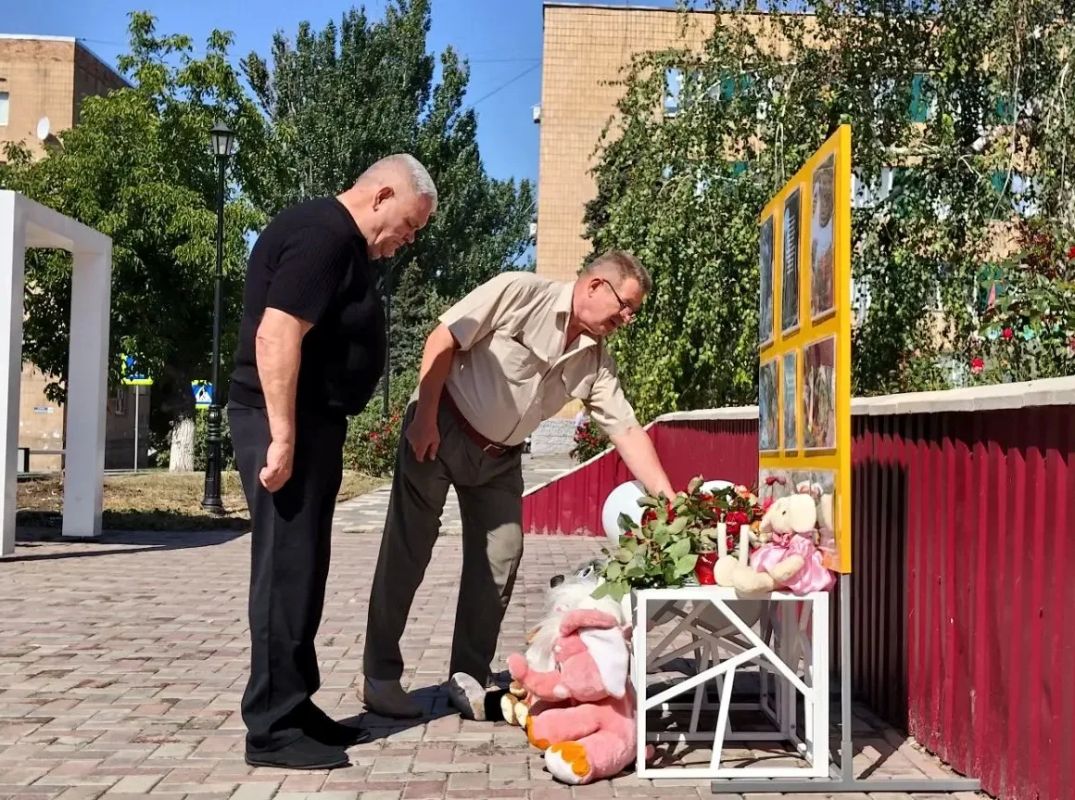 В Амвросиевке почтили память детей – жертв войны в Донбассе В Амвросиевке почтили память детей – жертв войны в Донбассе