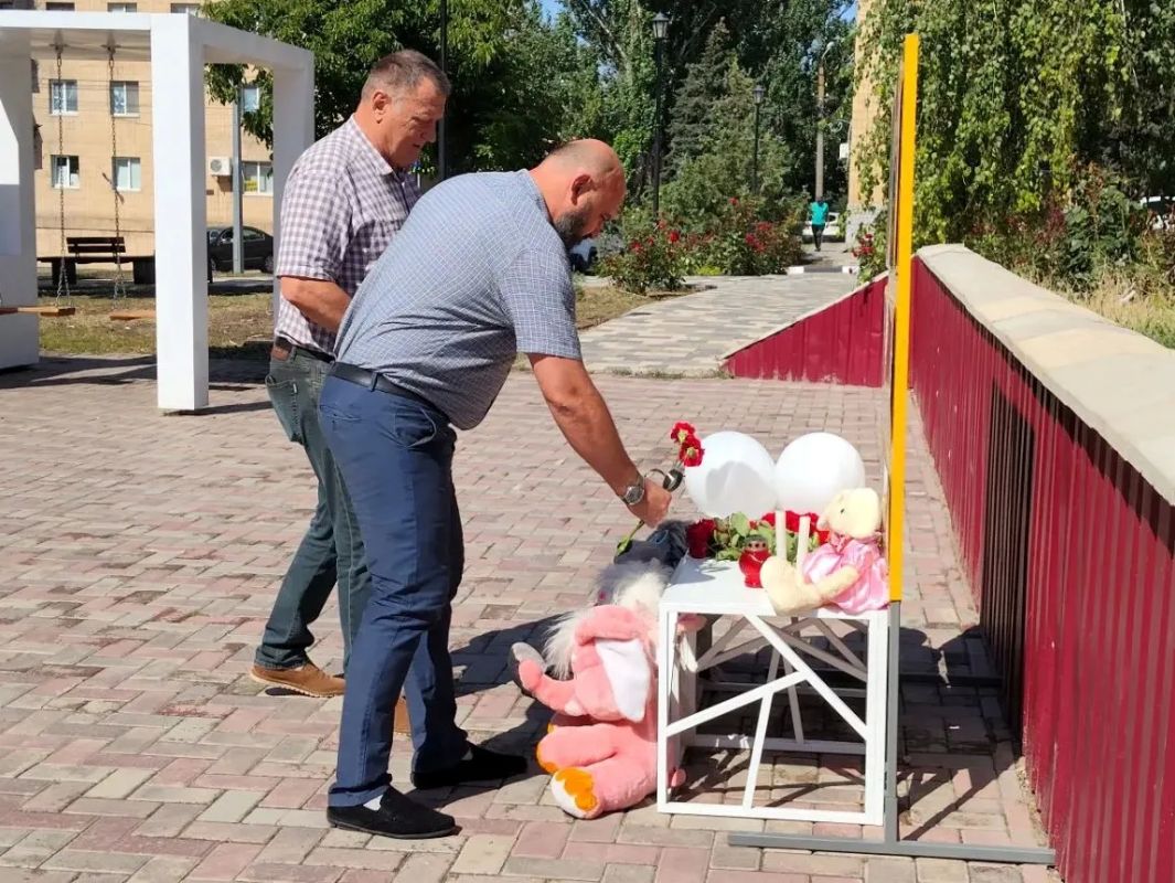 В Амвросиевке почтили память детей – жертв войны в Донбассе В Амвросиевке почтили память детей – жертв войны в Донбассе
