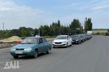 Участок трассе к Донецку от КПП «Успенка» временно перекрыт