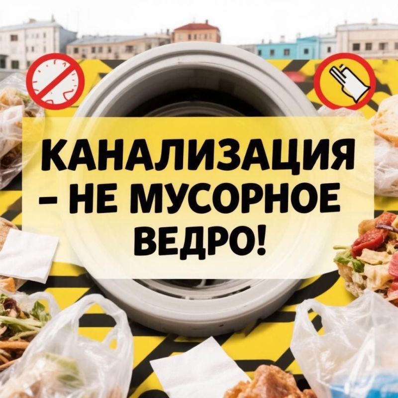 Роман Конев: Канализация — не мусорное ведро!