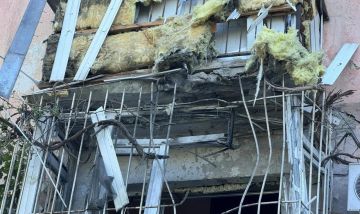 В центре Горловки повреждена квартира в результате прямого попадания дрона ВСУ