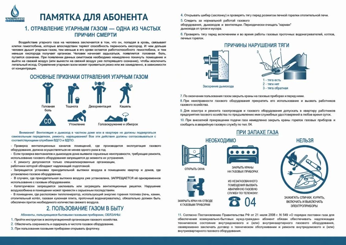 Техническое обслуживание газового оборудования