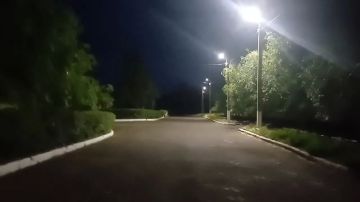 Константин Зинченко: Работы в селе Кировское завершены: устройство наружного освещения