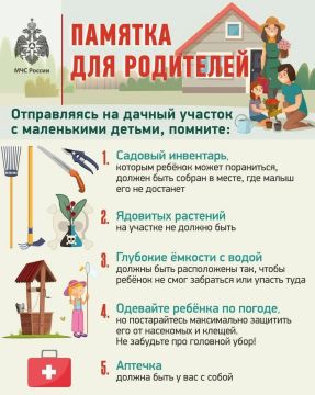 Едешь на дачу?. Не забудь о безопасности своего ребенка